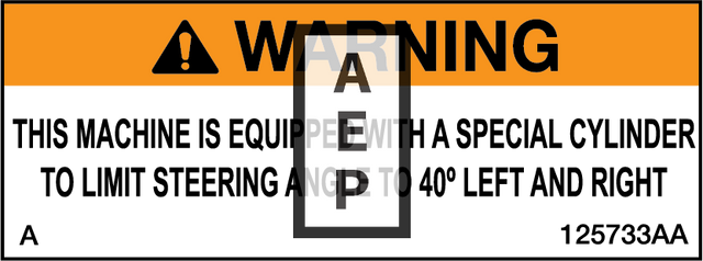 Skyjack 125733 Decal Warning Special Cylinder