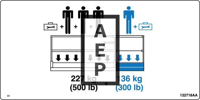 Skyjack 132718 Decal Platform Capacity