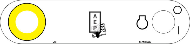 Skyjack 147137 Decal Boom Controls E Stop