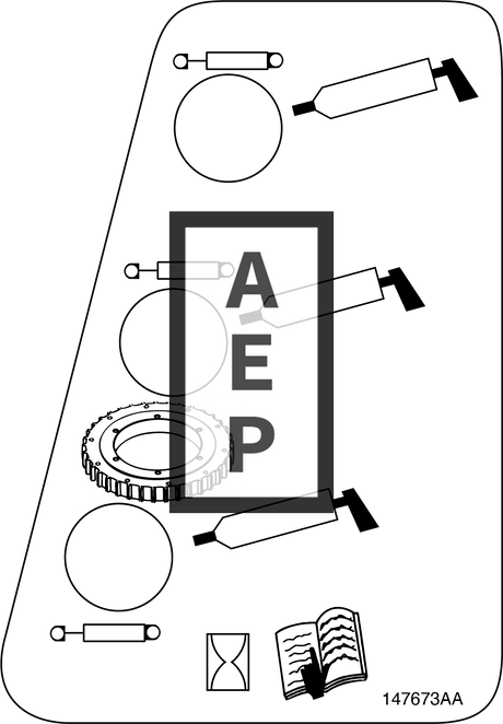 Skyjack 147673 Decal Maintainance Grease Po