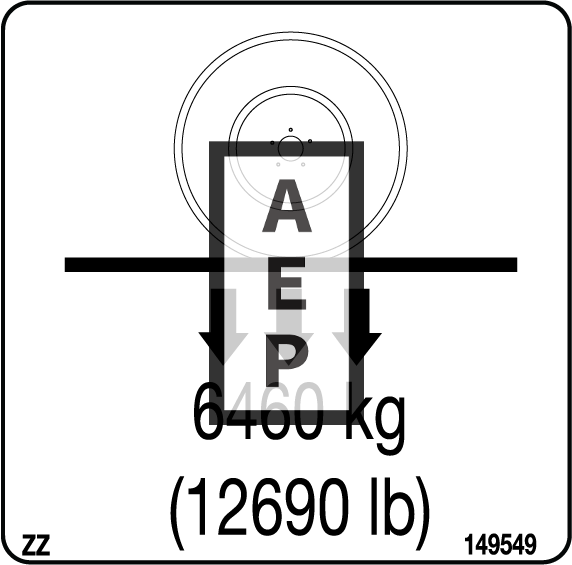 Skyjack 149549 Decal Wheel Load