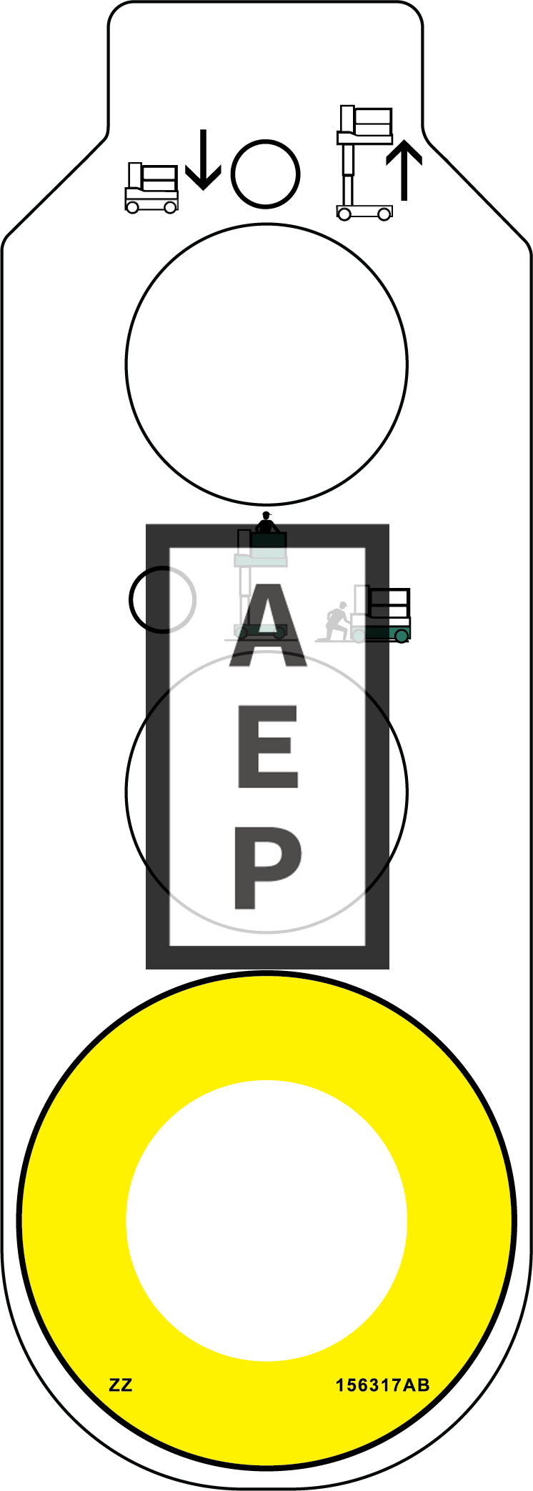 Skyjack 156317 Decal Base Control Consol