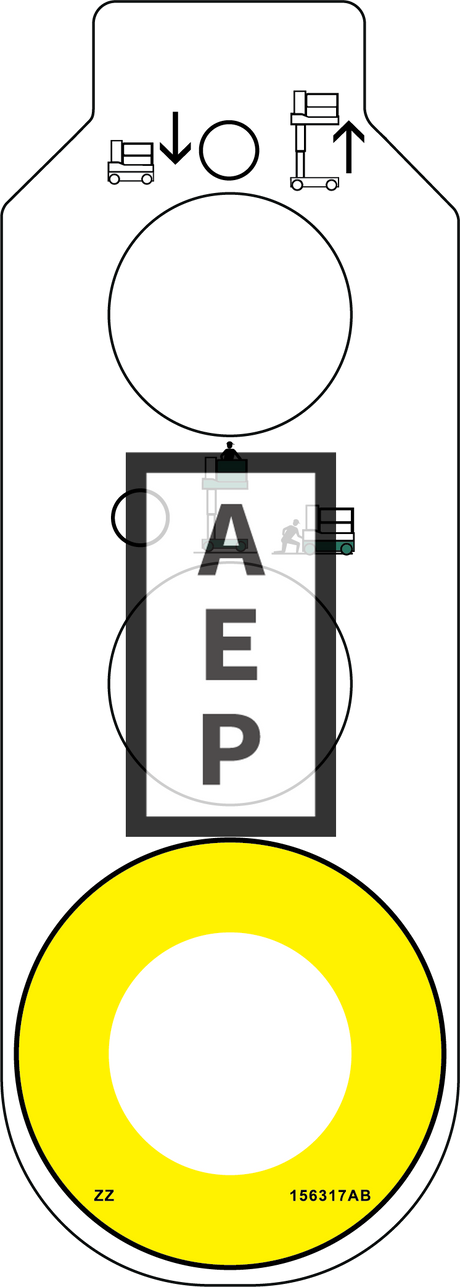 Skyjack 156317 Decal Base Control Consol