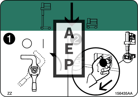 Skyjack 156435 Decal Emergency Lowering