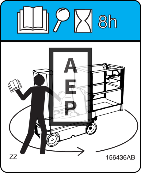 Skyjack 156436 Decal Daily Checklist
