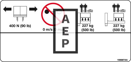 Skyjack 156687 Decal Capacity 500 2 Pers