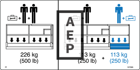 Skyjack 157095 Decal Plat Capacity 500