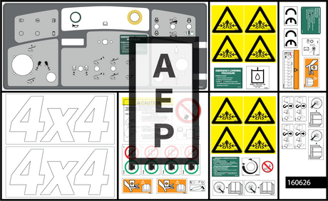 Skyjack 160626 Decal Kit Sj 61 66T Ansi