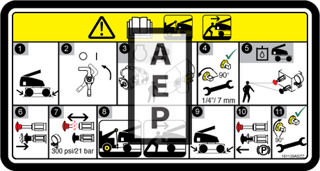 Skyjack 161139 Decal Towing Winching Pro