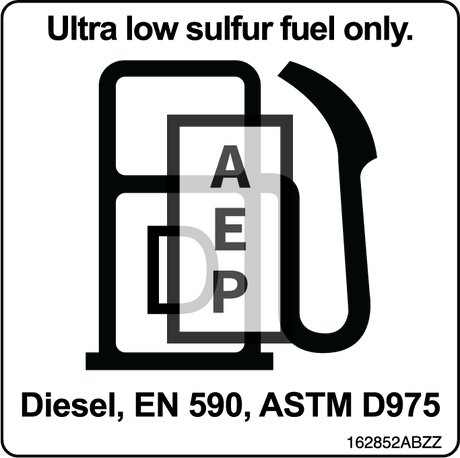 Skyjack 162852 Decal Diesel Ultra Low Su