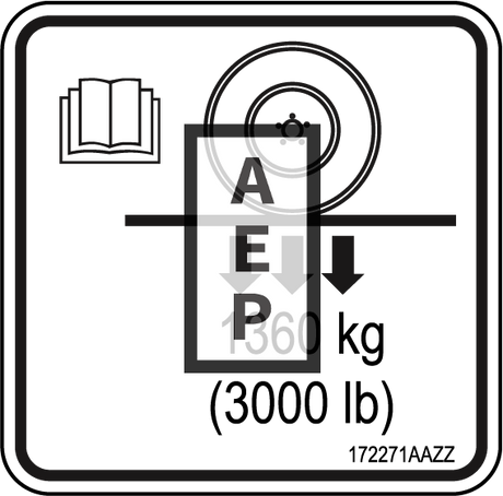 Skyjack 172271 Decal Wheel Load Pictoria