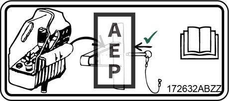 Skyjack 172632 Decal Control Box Location