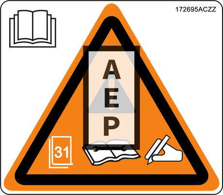 Skyjack 172695 Decal Warning Annual Inspection