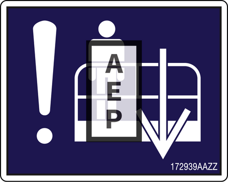 Skyjack 172939 Decal E Lowering Informatio