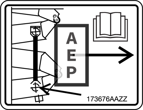 Skyjack 173676 Decal Maintnance Support Placeme