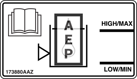 Skyjack 173880 Decal Hyd Oil Level