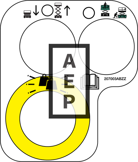 Skyjack 207003 Decal Base Control Pictorial