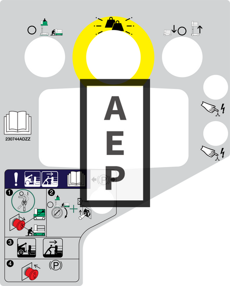 Skyjack 230744 Decal Sj20 Base Controls