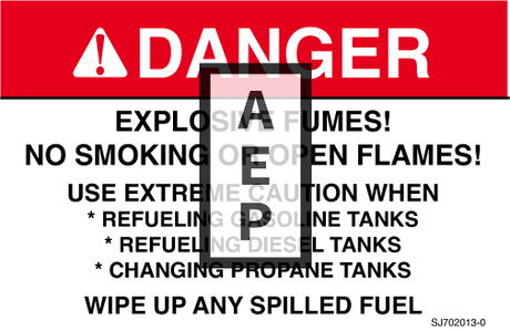 Skyjack 702013 Decal Explosive