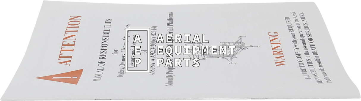 Ansi 92.3 Responsibility Aerial Platform