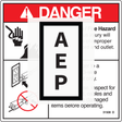 Genie 31508 DECAL,DANGER,ELECT HAZARD,PLUG