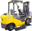 Hyster E40XN diaper belly tarp