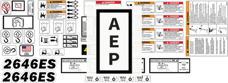 JLG 1001149798 Decal Kit