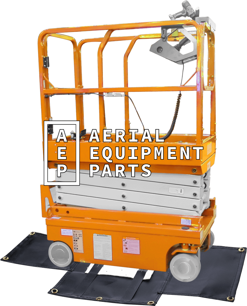 JLG 1230ES diaper belly tarp