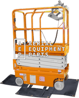 JLG 1230ES diaper belly tarp