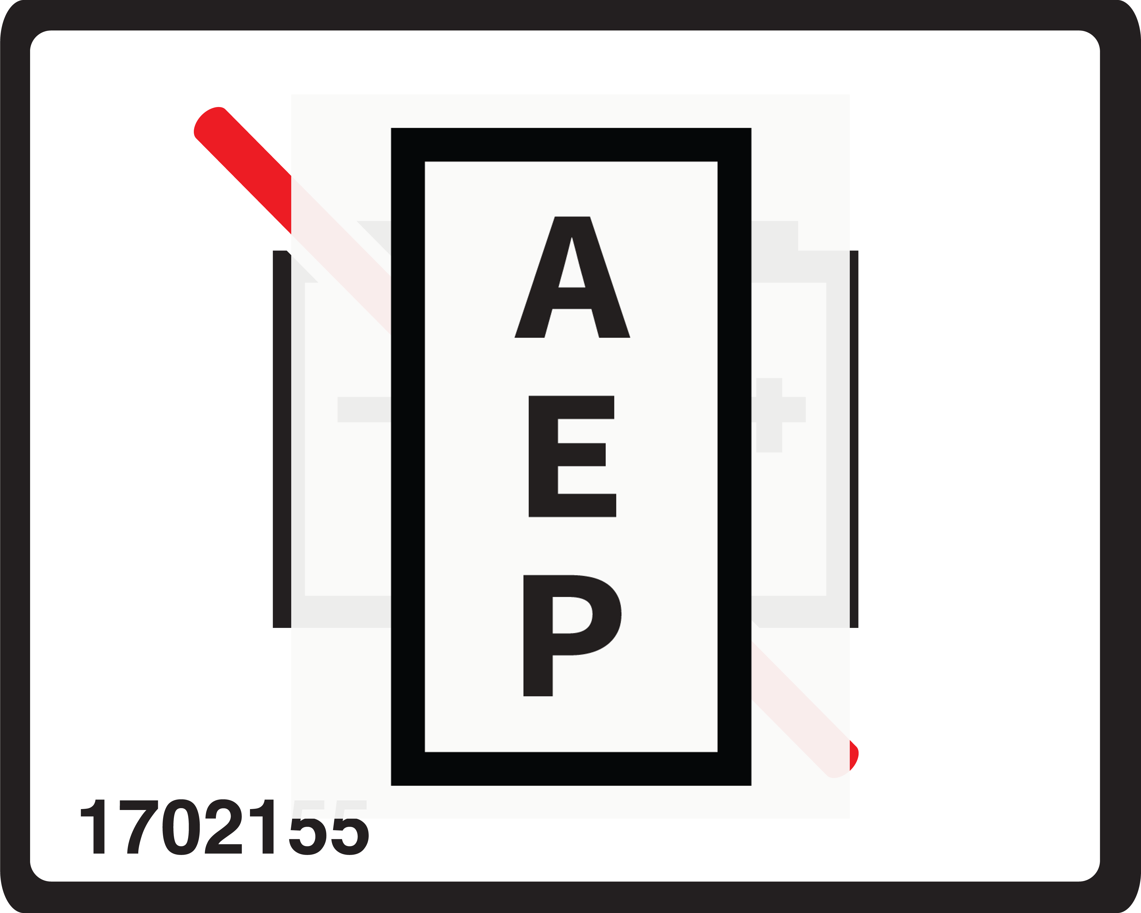JLG Decal, Battery Disconnect 1702155 Aerial Equipment Parts
