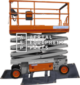 JLG 260MRT diaper belly tarp