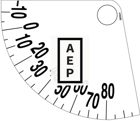 JLG 4105262, DECAL BOOM ANGLE INDICATOR