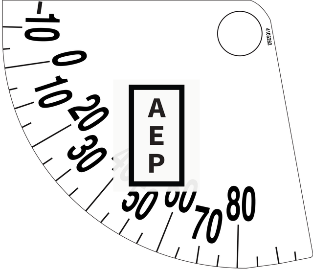 JLG 4105262, DECAL BOOM ANGLE INDICATOR