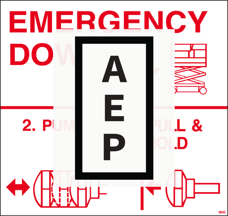 Mec 9543 Decal, E-Down