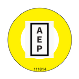 Skyjack 111814p Decal, Emergency Stop PICTURE