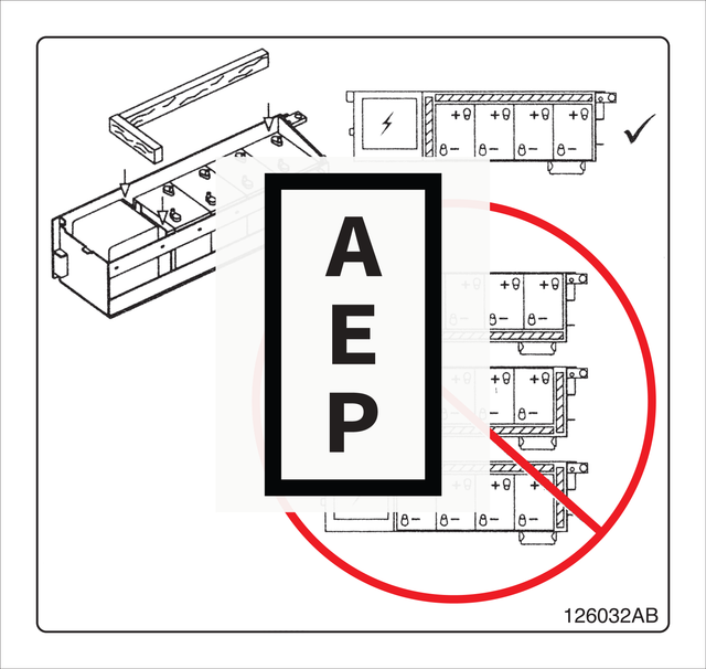 Skyjack 126032 Decal, Warning Wood Spacer