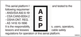 Skyjack 129902 Decal, On/Off Slab ANSI/CS