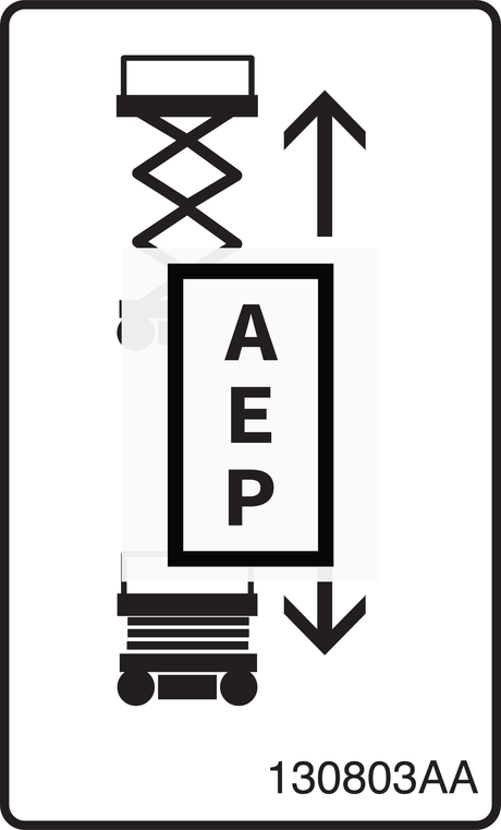 Skyjack 130803 Decal, Up/Down Pictorial