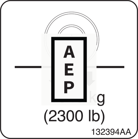 Skyjack 132394 Decal, Wheel Load Pict 104