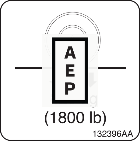 Skyjack 132396 Decal, Wheel Load Pictoria