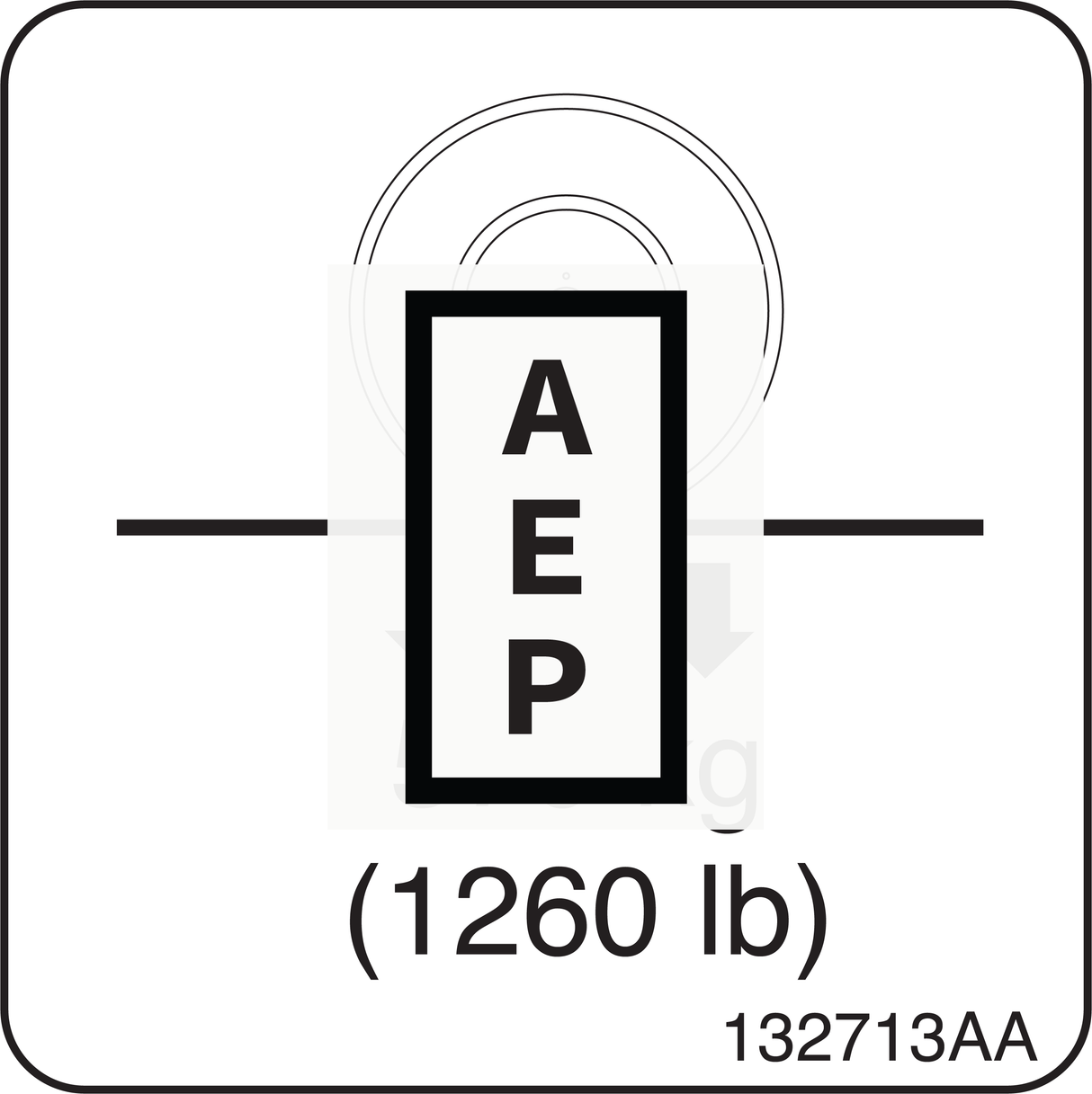 Skyjack 132713 Decal, Wheel Load Pictoria