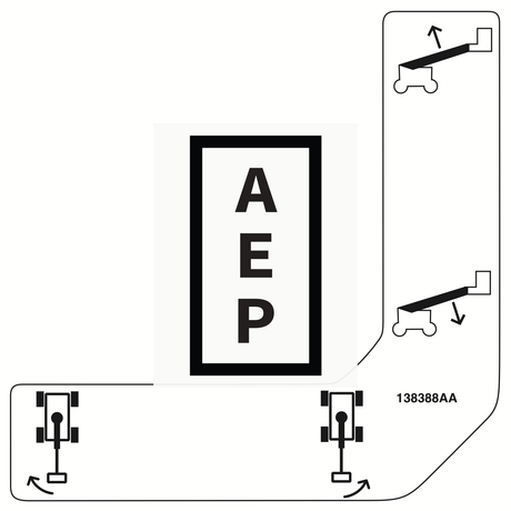 Skyjack 138388 Label, Boom Controls Up/Down