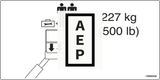 Skyjack 139689 Label, Platform Capacity 500 2