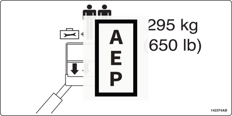 Skyjack 142374 Decal, Capacity, SJ40T