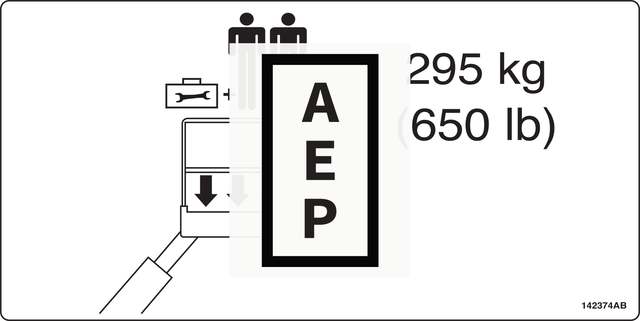 Skyjack 142374 Decal, Capacity, SJ40T