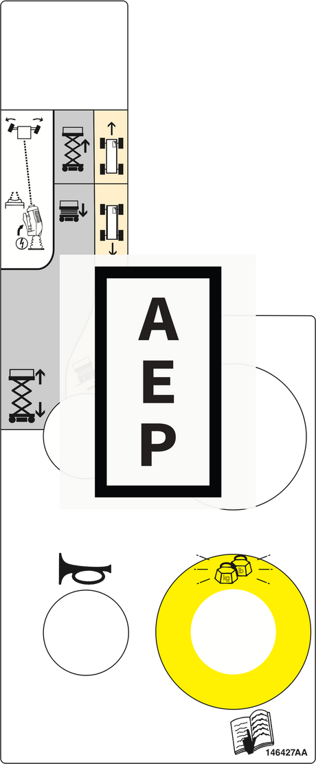 Skyjack 146427 Decal, Control Box Pictora