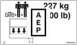 Skyjack 156308 Decal, Platform Capacity