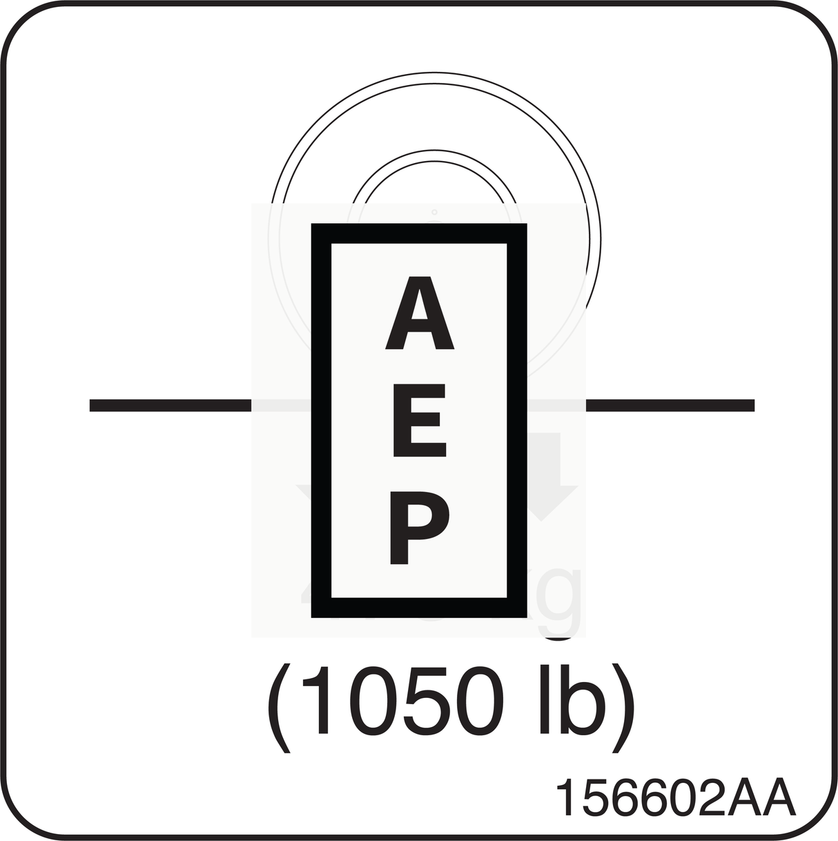 Skyjack 156602 Decal, Wheel Load 475KG (1