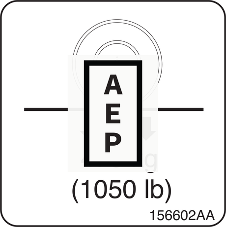 Skyjack 156602 Decal, Wheel Load 475KG (1