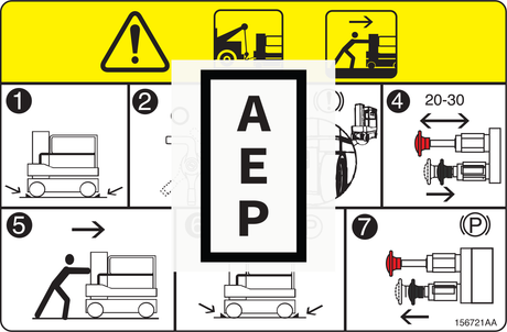 Skyjack 156721 Decal, VL, Caution Brake